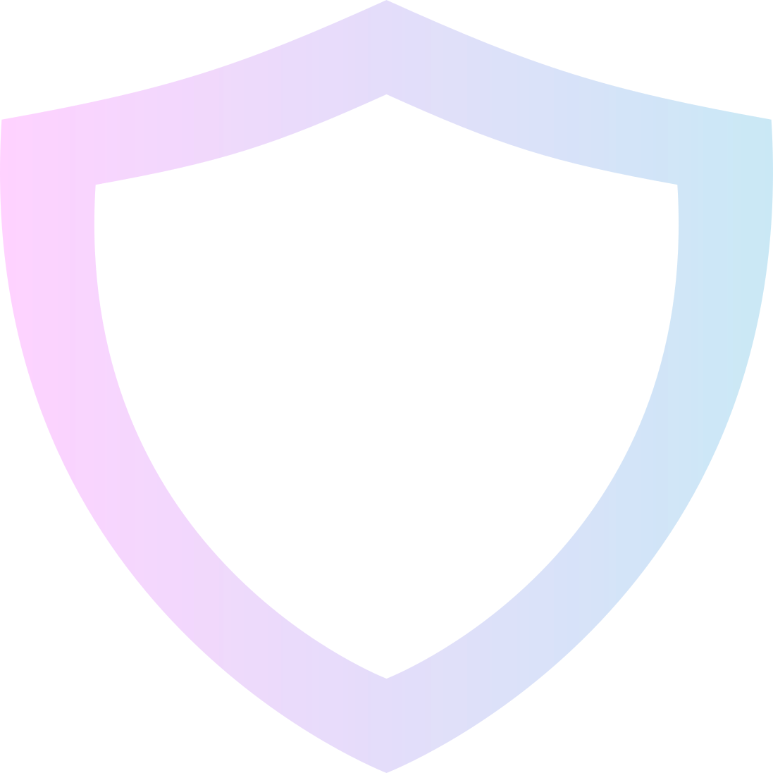 Schild mit rosanem und blauem Farbverlauf